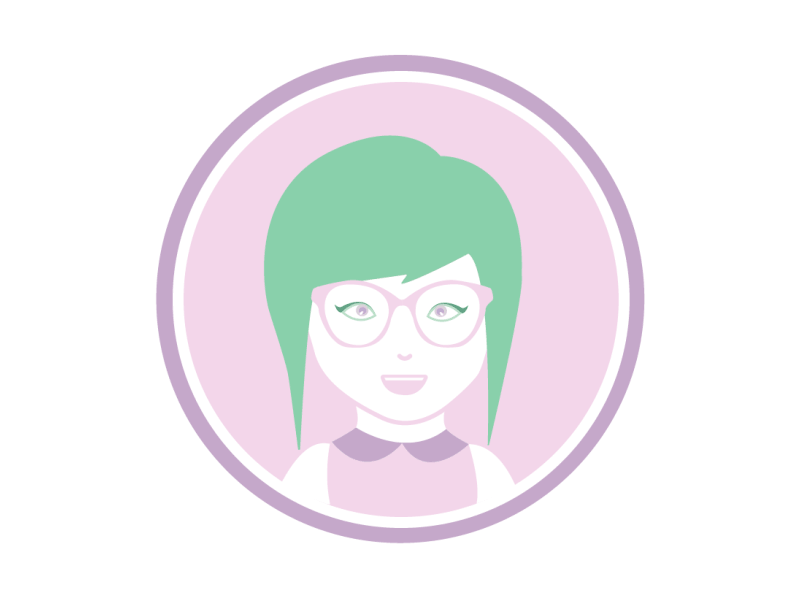 introducing myself gif illustration portrait wink