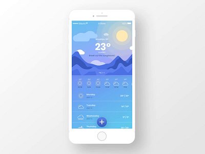 Weather App animation app design illustration ui weather weather app