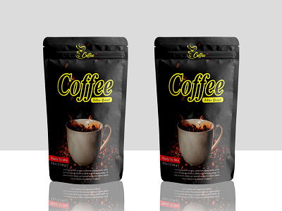 Coffee Pouch Design 3d advertising animation branding corporate design graphic design illustration label design logo motion graphics packaging design pouch design ui