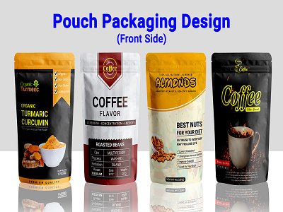 Pouch Packaging Design (Front Part) 3d animation branding creative pouch packaging design design graphic design illustration logo motion graphics ui