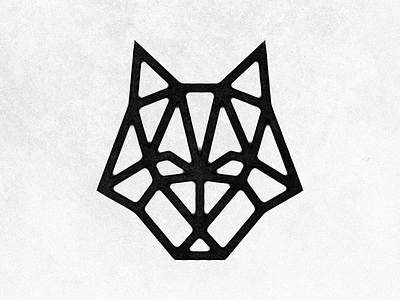 Wolf bold lines distressed icon illustrator vector wolf