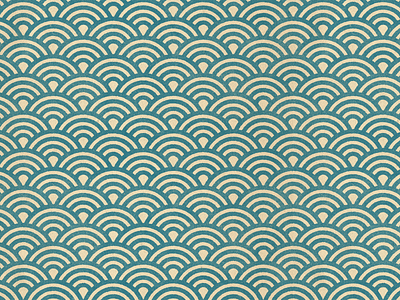 Seigaiha (wave) design distressed illustration japanese pattern seigaiha texture tranquility vector wave