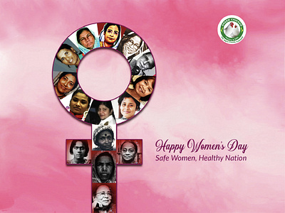 Happy Women's Day Safe Women, Healthy Nation branding graphic design happy womens day womens day