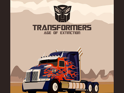 Optimus Prime Transformers Fan Poster