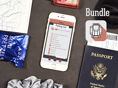 Bundle: The App that Packs ad app application design experience icon packing splash travel ui ux