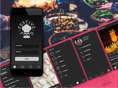 Festive Food App Concept