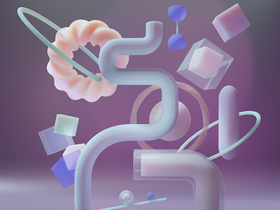 Abstract 3d 3d design illustration