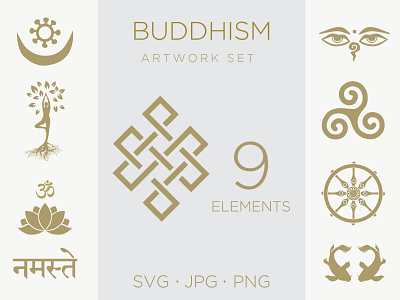 BUDDHISM buddhism icons
