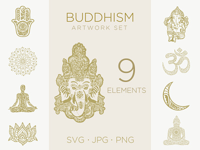 Buddhism, meditation Buddhist symbols