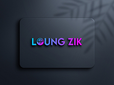 Text based logo design for Loung ZIK