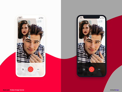 FaceTime made with Praline dark mode design design system facetime figma light mode ui ux