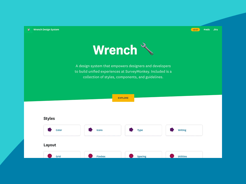 Wrench 🔧 Docs components design system docs documentation patterns styleguide ui
