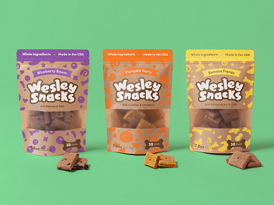 Sit, Stay, Snack! Branding & packaging design. branding colorful dog dog treats fun graphic design identity illustration illustrator logo design packaging pattern photography vector