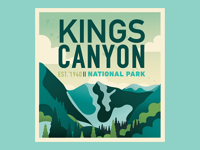 Kings Canyon National Park kings canyon national park national park optoutside outdoors vector vector illustration