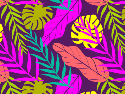 Lush Pattern colorful pattern pattern design seamless pattern tropical vector