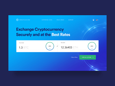 Swapcoins Crypto Exchange crypto exchange ui ux web