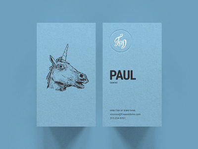 F&D Business Cards - Unicorn