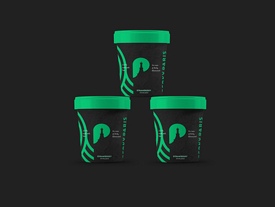 Perky Paris brand identity branding elegant ice cream logo design packaging packaging design