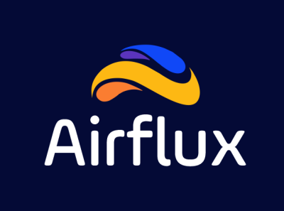 Logo for Airflux branding graphic design logo