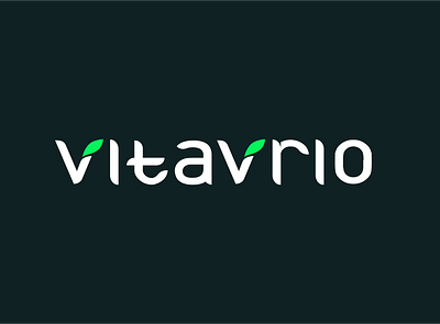 Logo for VitaVrio brand identity branding graphic design logo