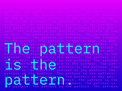 The Pattern is the Pattern graphic design maniac netflix poster poster art tv show typography ui ux