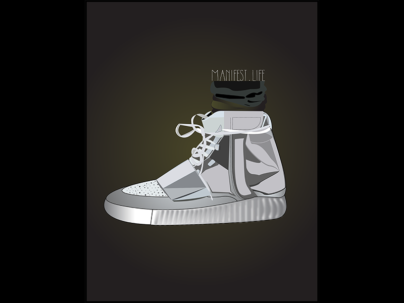 yeezy boost 750 drawing