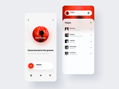 Music design mobile music app ui