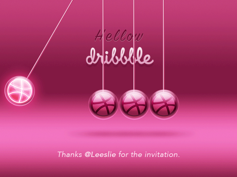 Hello Dribbble ae animation dribbble hellow invitation light ui