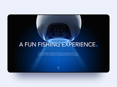 Fishfinder 3d light rendering ui web design