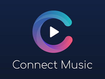 logo music app connect listen logo music
