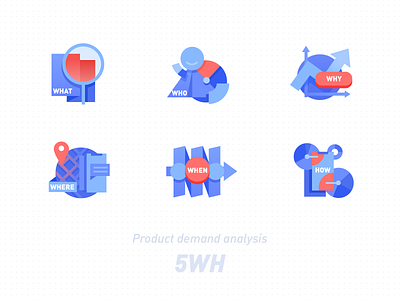 5WH 5wh branding design icon illustration ui ux vector