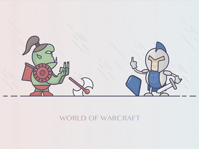 Wow!!! art illustration line war warcraft wow