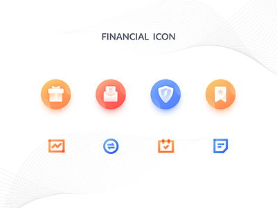 Financial Icon finance financial icon illustration logo ui vector