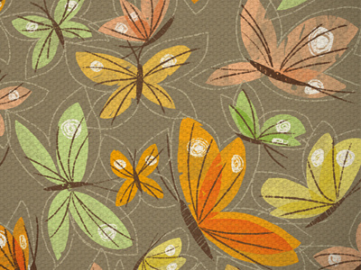 Butterflies Pattern butterflies digital art fabric illustration insects pattern design retro seamless pattern