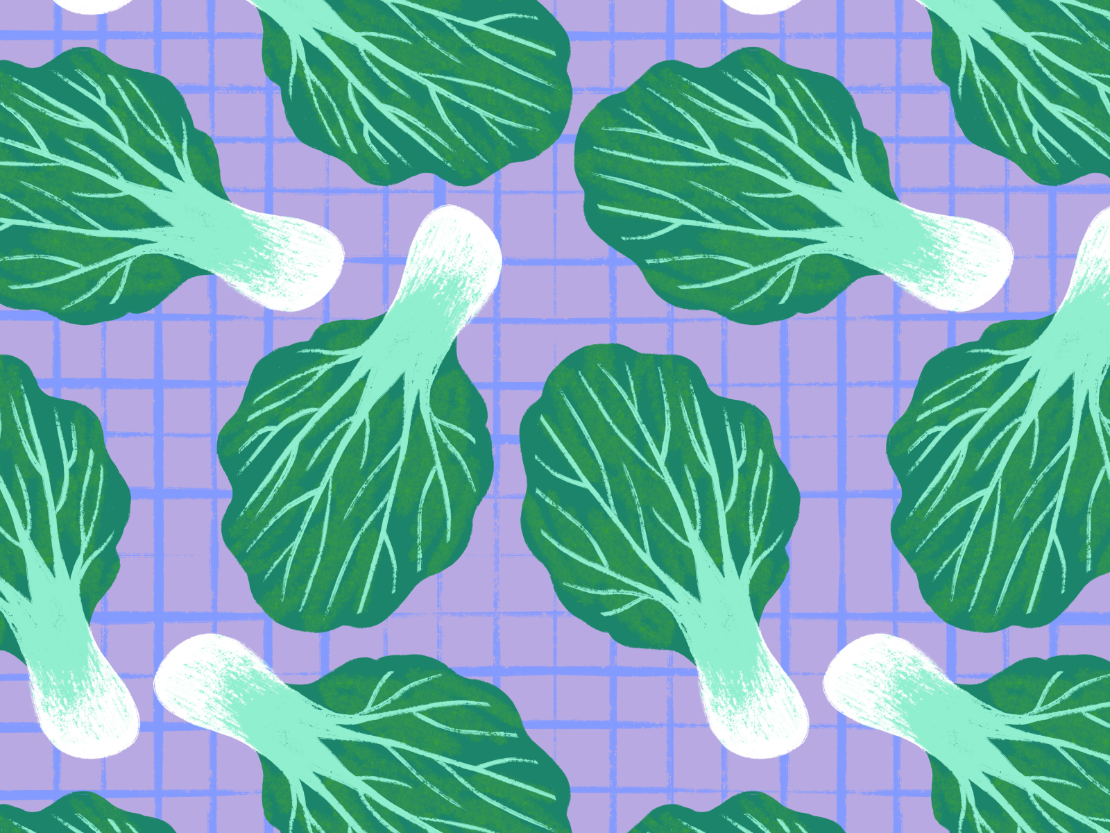 Bokchoy Pattern art art licensing artwork asian cooking asian food bokchoy digital art digital illustration illustration pattern pattern design procreate procreate art repeat pattern surface pattern