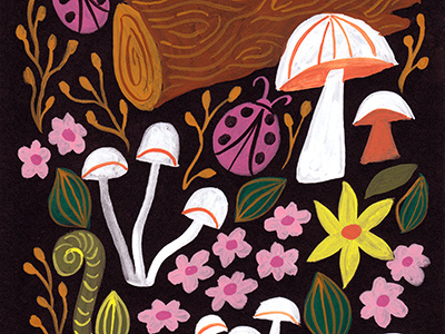 Vkh16 forest mushrooms drib