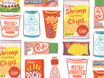 Asian Snacks by Van Huynh on Dribbble