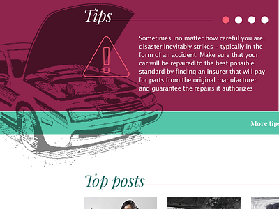Blog for women (wip) blog car exclamation icon post site template woman wordpress