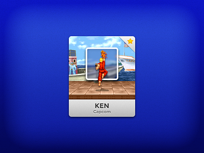 Mini Profile - Ken capcom card fighter game ken mini profile rebound street video game