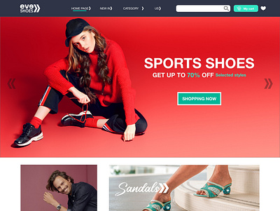 Design Ecommerce Shoes Shop app ecommerce shoes