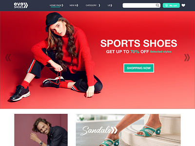 Design Ecommerce Shoes Shop