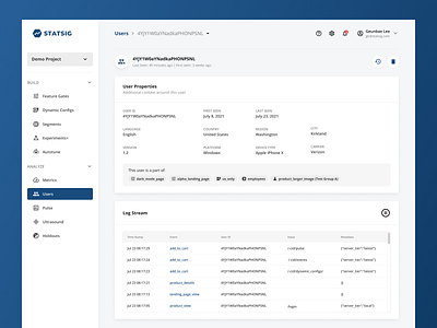 Users app dashboard data design figma tables ui ux