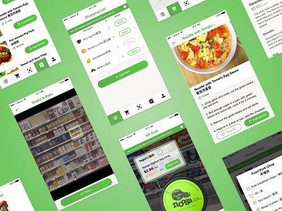 Grocery HelpAR Application app application beautiful design food green grocery publix ui ux