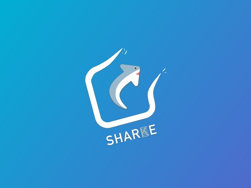 Daily UI Challenge #10 — Social Share design icon blue social share shark logo sketch ux challenge ui daily