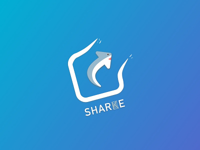Daily UI Challenge #10 — Social Share blue challenge daily design icon logo share shark sketch social ui ux