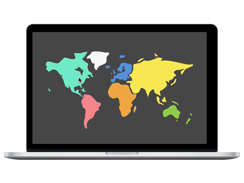 Map Interaction - Locate Office mobile app web 2d zoom interaction map framer.js framer design ux ui