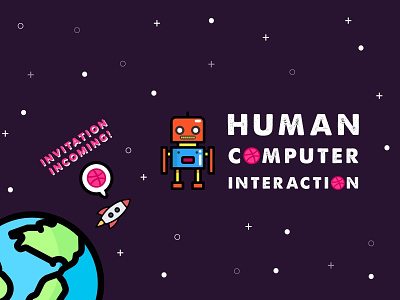 Dribbble - Human Computer Interaction design dribbble earth hci invitation invite robot rocket space ui ux