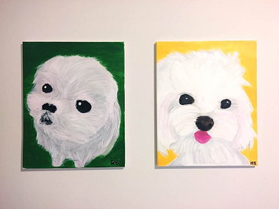 Canvas Painting - My Puppies