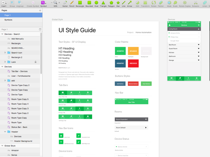 Home Automation Style Guide by Geunbae "GB" Lee on Dribbble