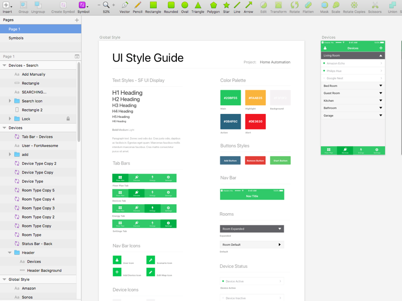 Home  Automation Style Guide  by Geunbae GB Lee Dribbble 